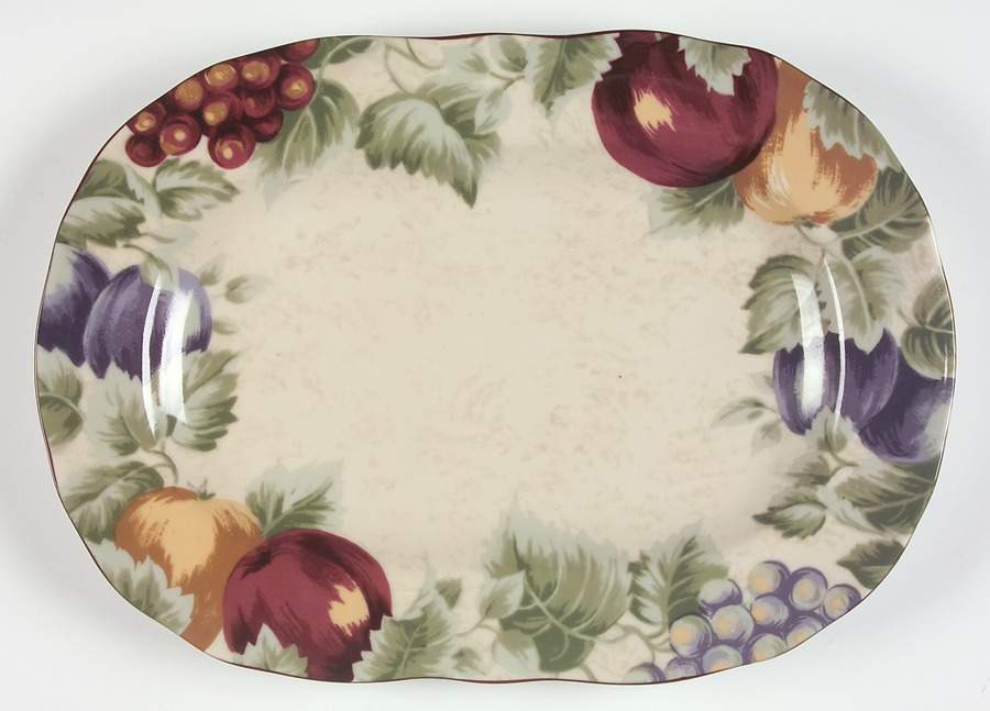 Napa Valley 14" Oval Serving Platter by Noble Excellence-1