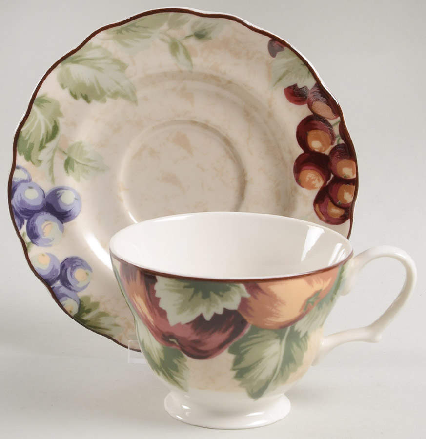 Napa Valley Footed Cup & Saucer Set by Noble Excellence-1
