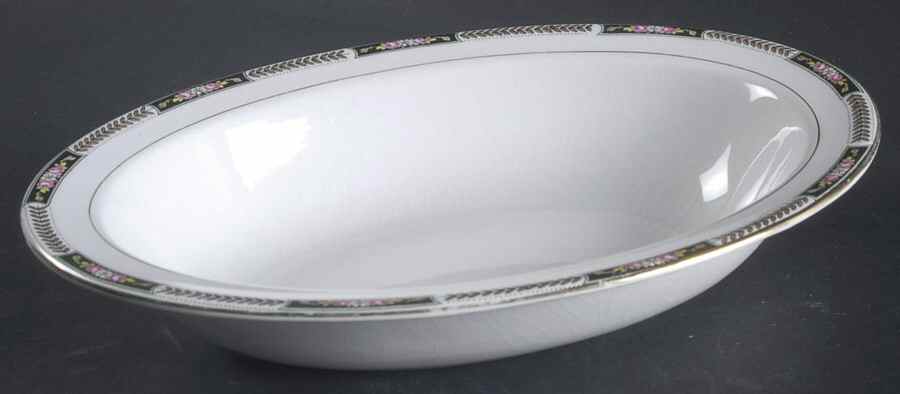 NAI22 9" Oval Vegetable Bowl by National China (USA)-1
