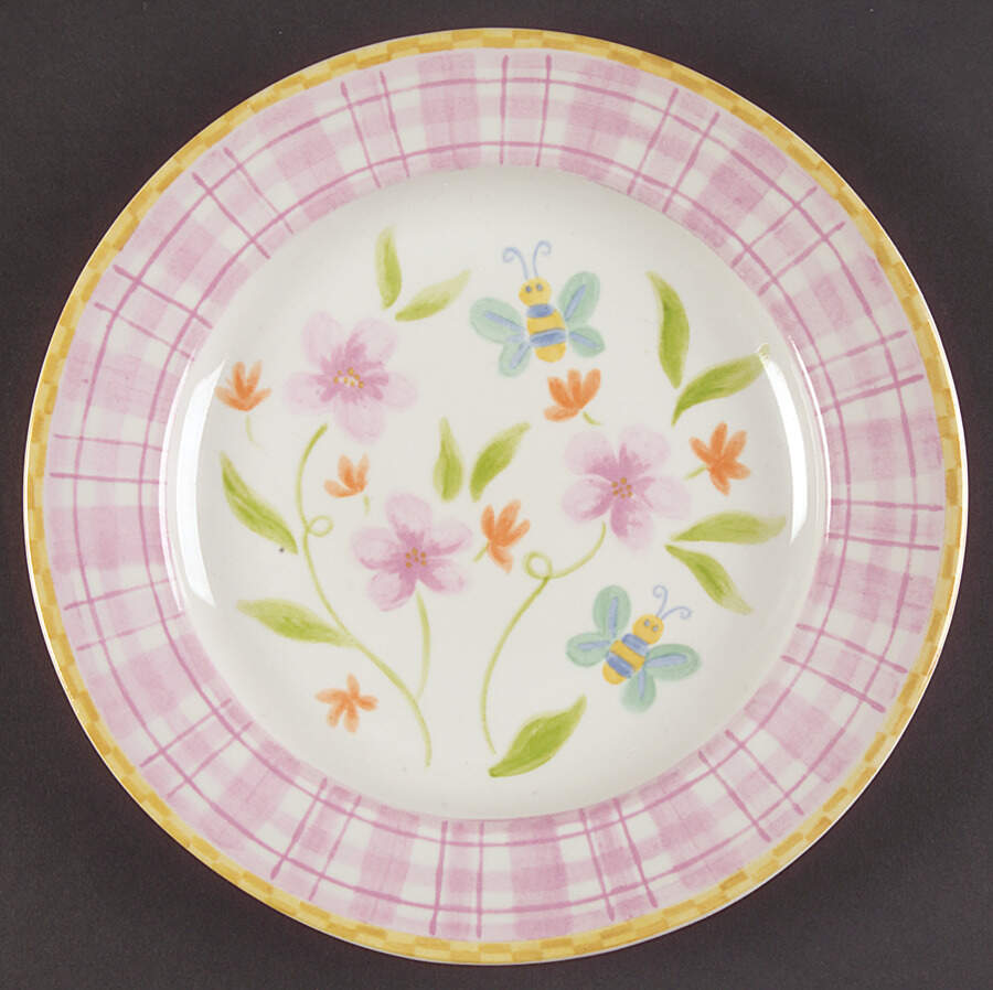 Butterfly Quilt Salad Plate by Noble Excellence-1