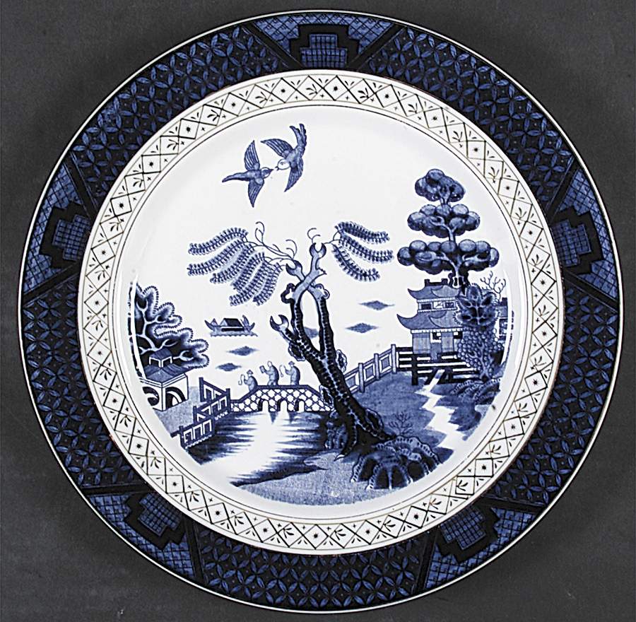 Blue Willow Dinner Plate by Nikko-1