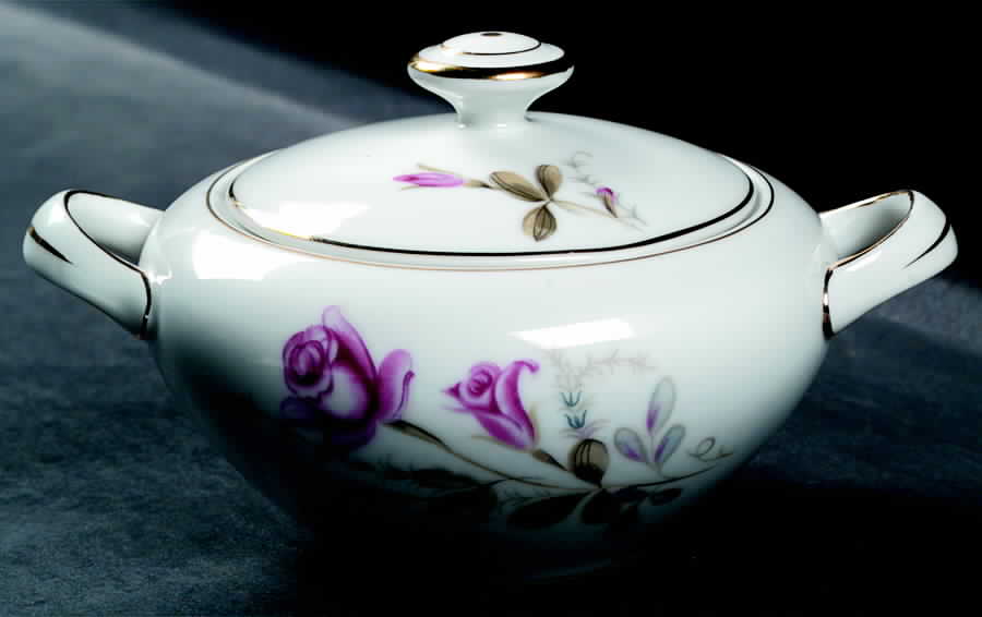 Rose Bud Sugar Bowl & Lid by Nanco-1