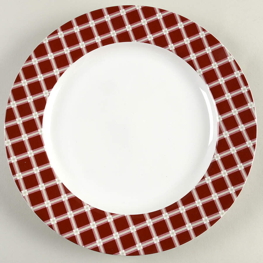 Crew Deck Red 12" Chop Plate (Round Platter) by Nautica-1