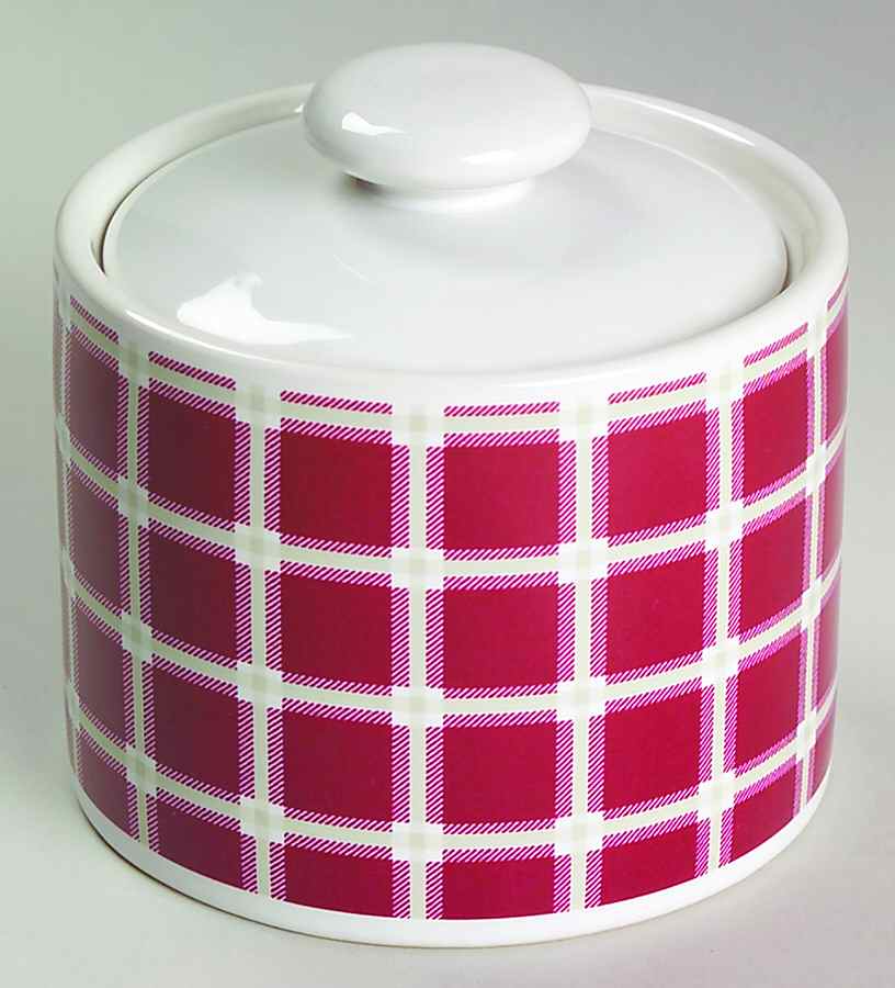 Crew Deck Red Sugar Bowl & Lid by Nautica-1