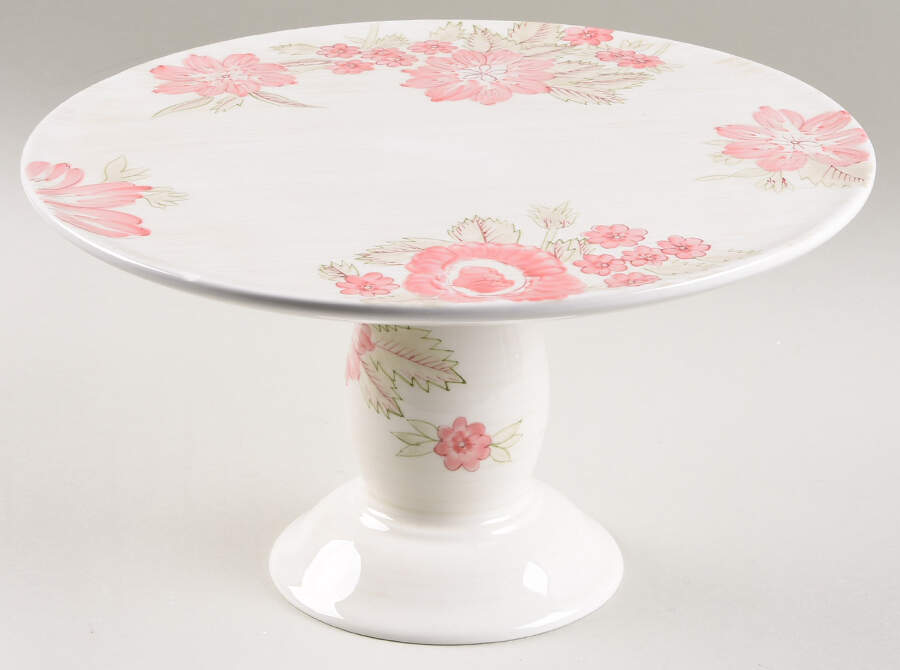Pink Sands 11" Diameter Pedestal Cake Stand by Nautica-1