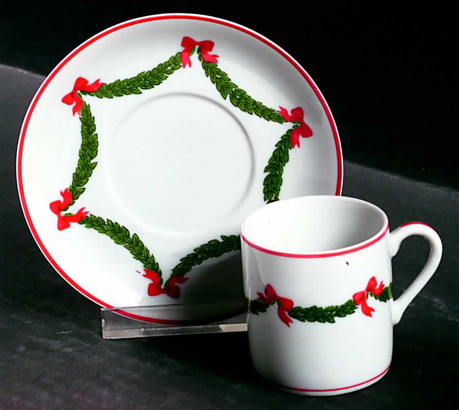 NM10 Flat Demitasse Cup & Saucer Set by Neiman Marcus-1
