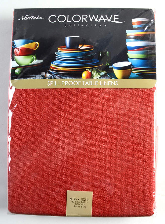 Colorwave Raspberry Rectangular Tablecloth 60" X 102" by Noritake-1