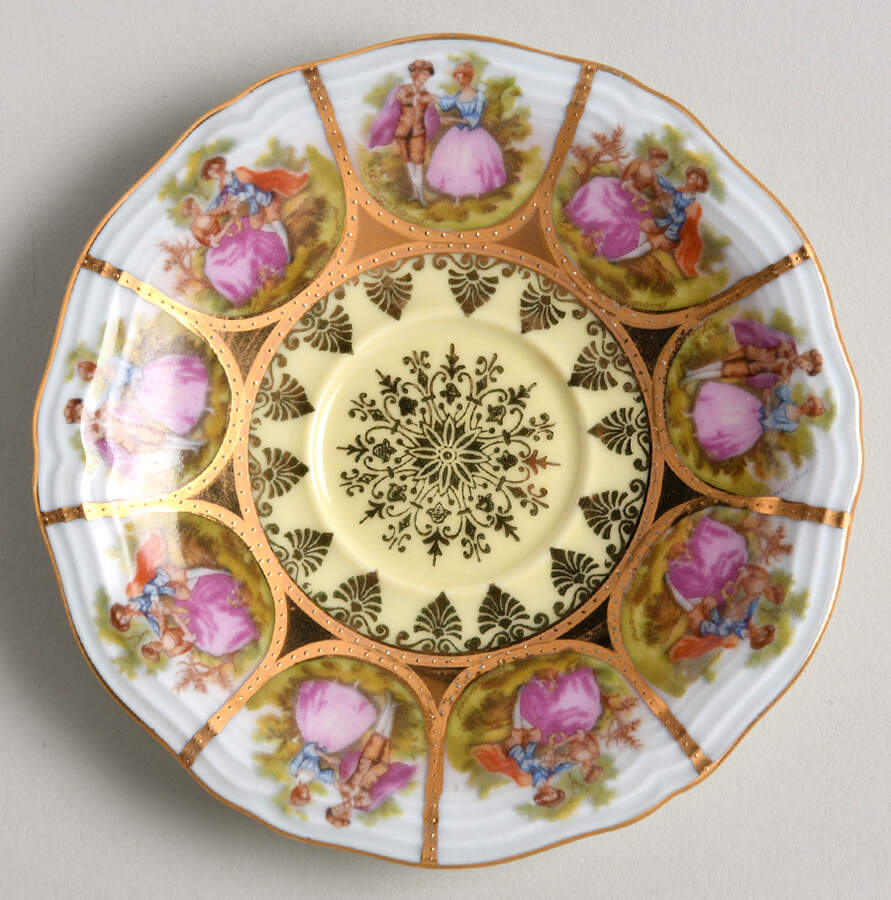 Love Story Saucer for Footed Demitasse Cup by NC West Germany-1
