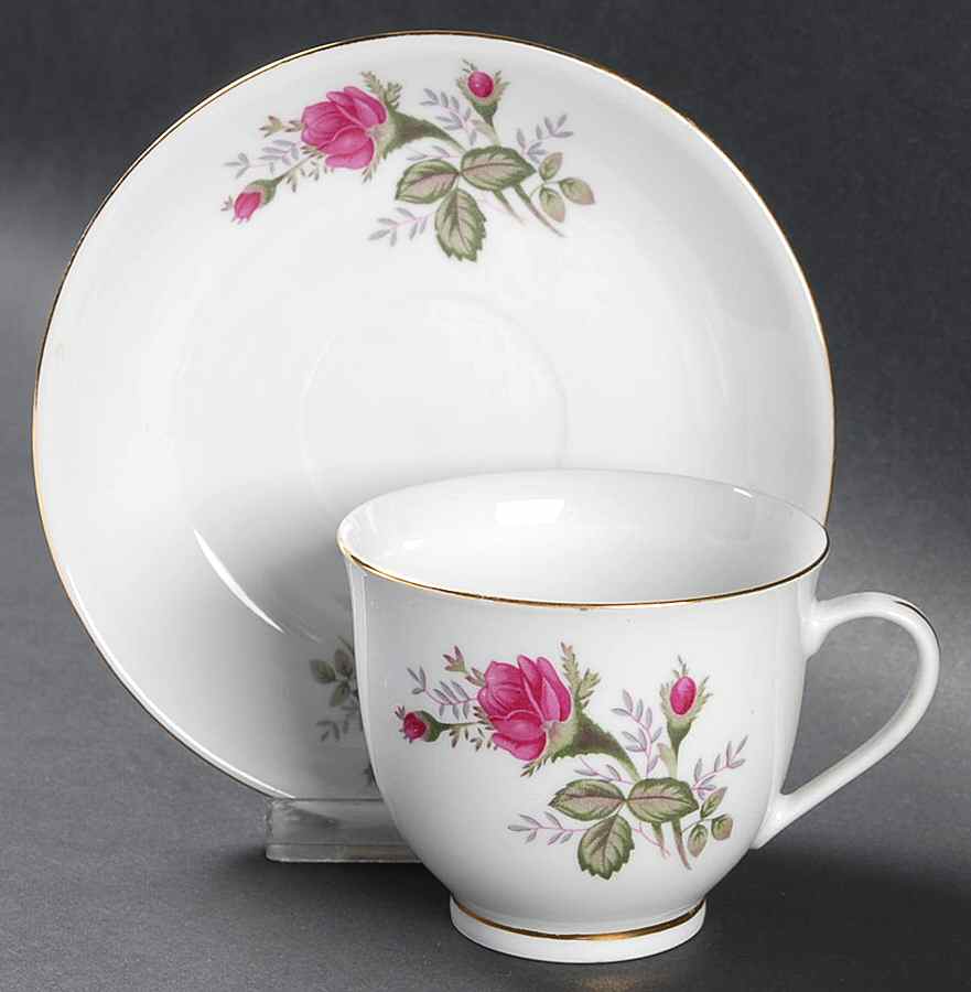 Non1 Footed Cup & Saucer Set by Noritex China-1