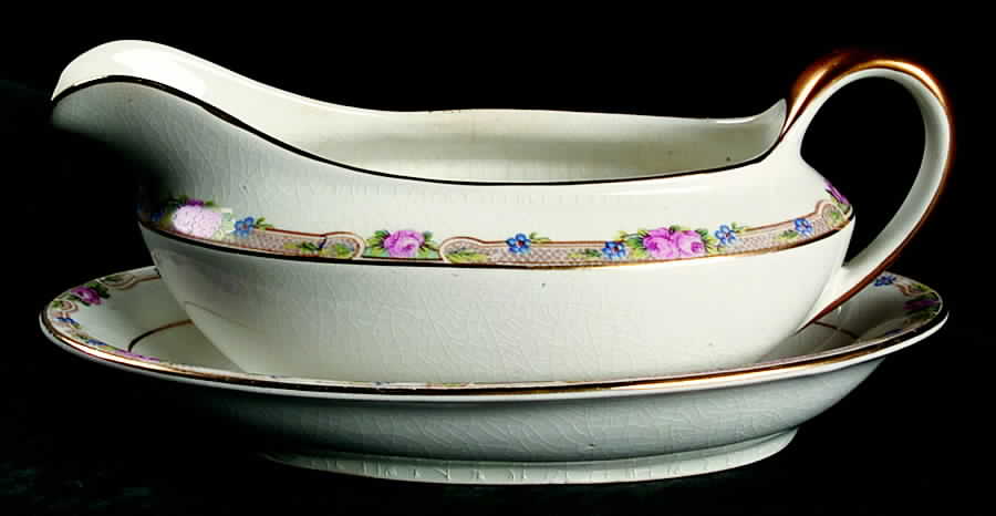 Nai24 Gravy Boat & Underplate by National China (USA)-1