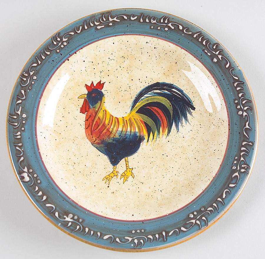 Rooster Cafe Salad Plate by Noble Excellence-1