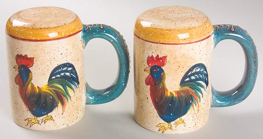 Rooster Cafe Salt & Pepper Set by Noble Excellence-1