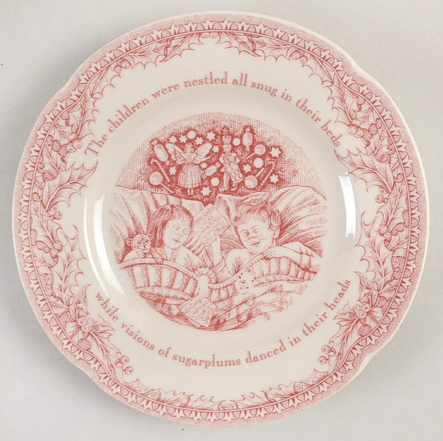 Twas the Night Before Christmas Bread & Butter Plate by Noble Excellence-1