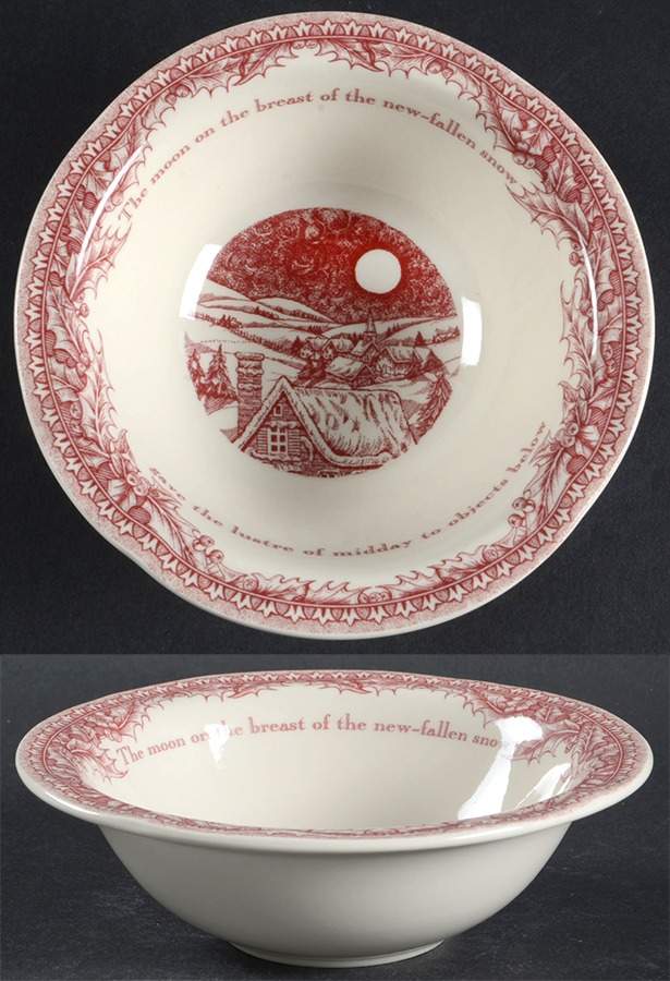Twas the Night Before Christmas Rim Cereal Bowl by Noble Excellence-1