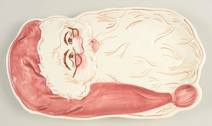 Twas the Night Before Christmas Santa Shaped Plate by Noble Excellence-1