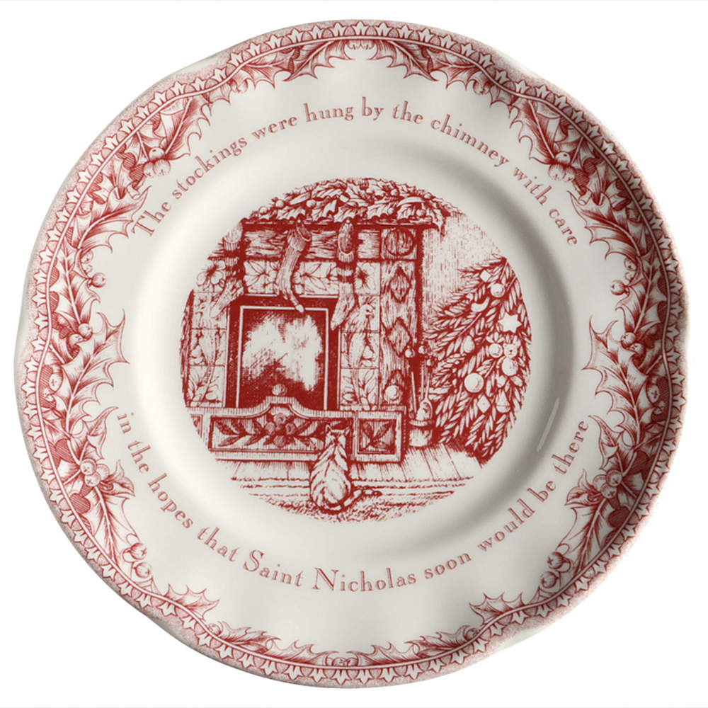 Twas the Night Before Christmas Salad Plate by Noble Excellence-1