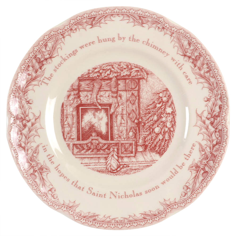 Twas the Night Before Christmas Salad Plate by Noble Excellence-1