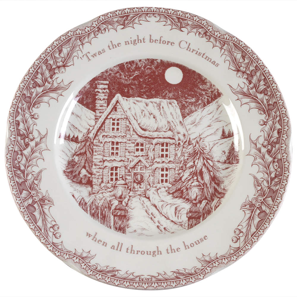 Twas the Night Before Christmas Dinner Plate - Set of 4 by Noble Excellence-1
