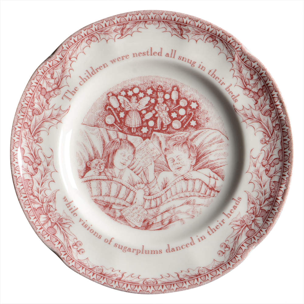 Twas the Night Before Christmas Bread & Butter Plate by Noble Excellence-1