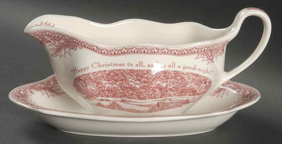 Twas the Night Before Christmas Gravy Boat & Underplate by Noble Excellence-1