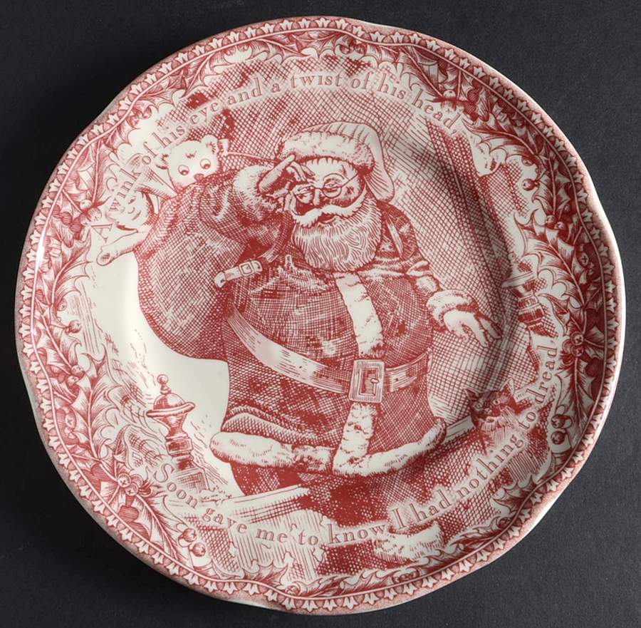 Twas the Night Before Christmas Dessert/Pie Plate by Noble Excellence-1