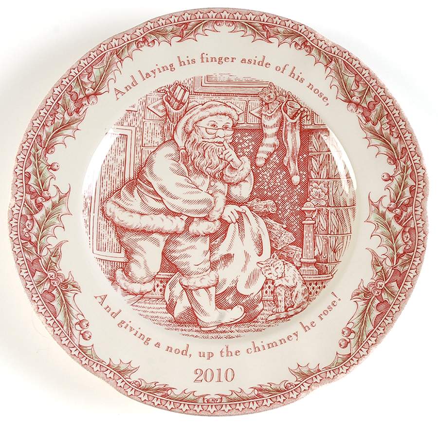 Twas the Night Before Christmas 2010 Collector Plate by Noble Excellence-1