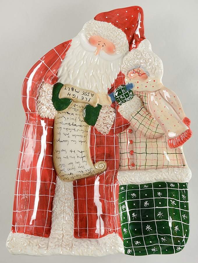 Santa Mates 1 Piece Figural Chip and Dip by Noble Excellence-1