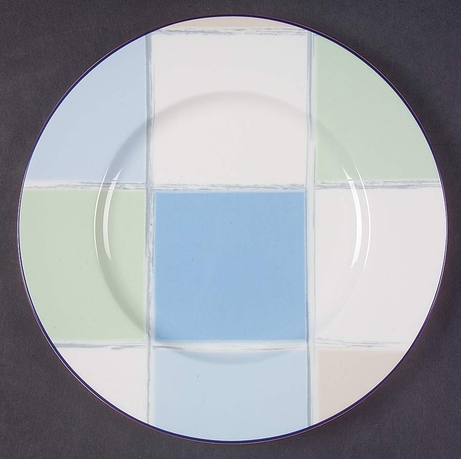 Java Blue Accent Luncheon Plate by Noritake-1