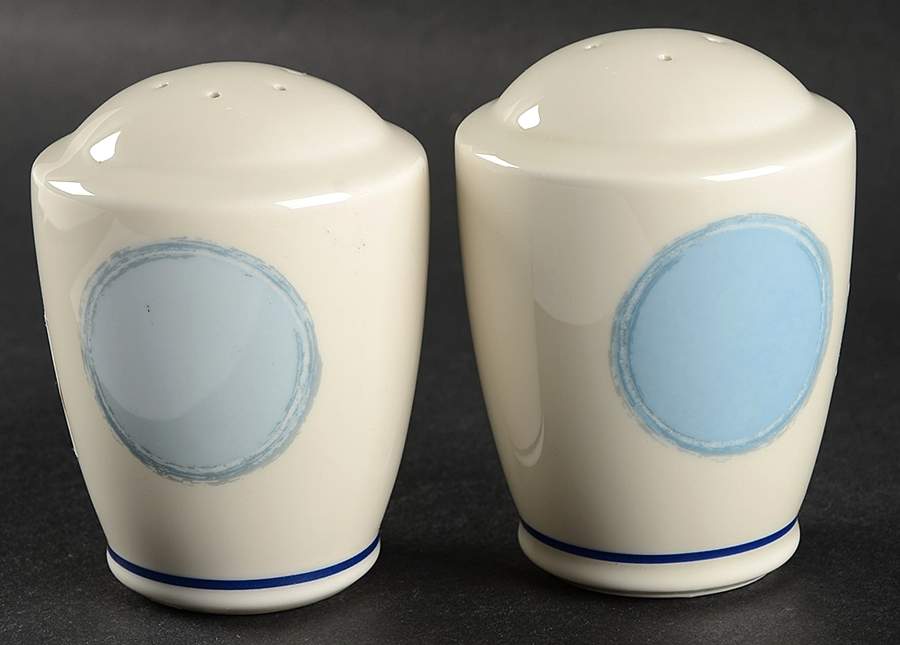 Java Blue Salt & Pepper Set by Noritake-1