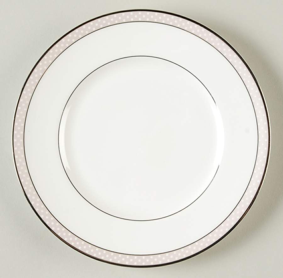 Blush Beaded Pearl Bread & Butter Plate by Nikko-1