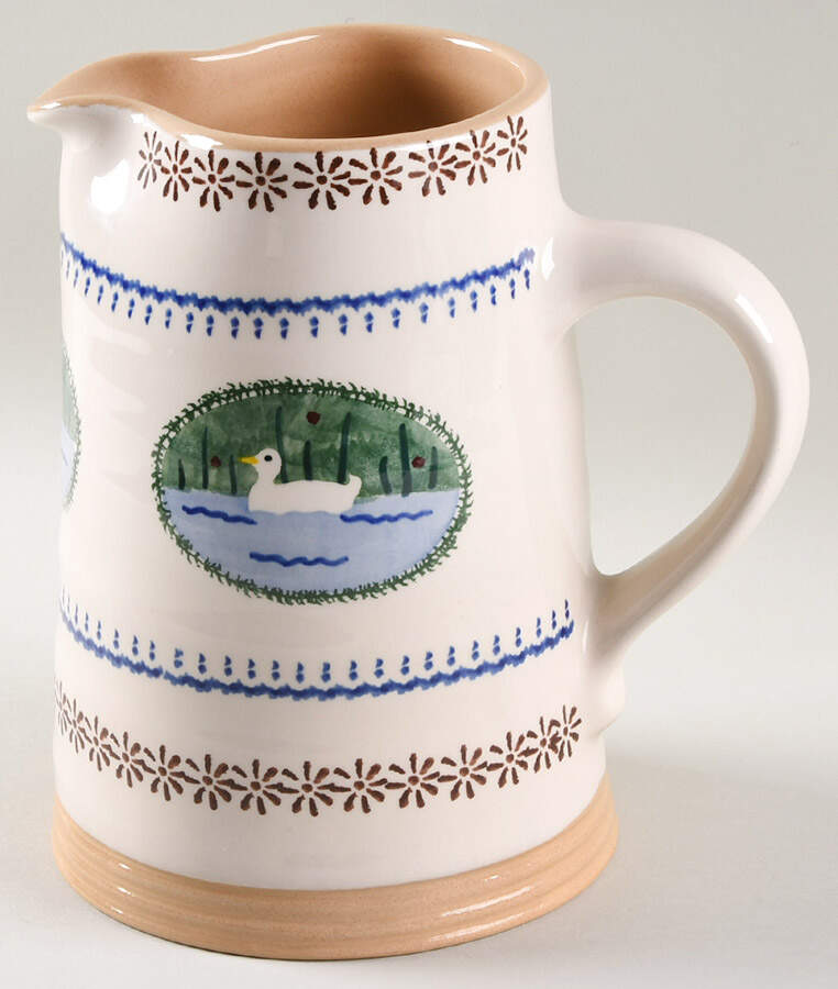 Landscape Duck Medium Cylinder Jug by Nicholas Mosse-1