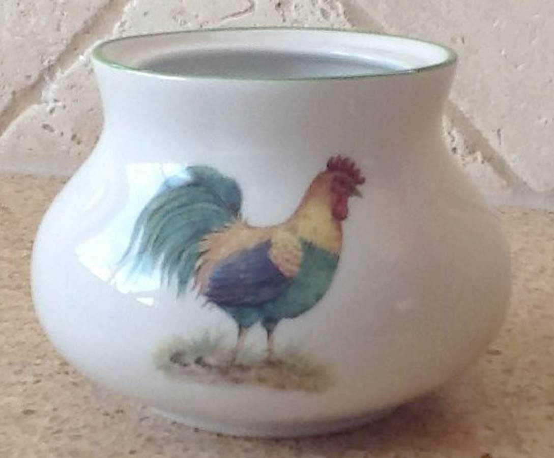 Farmyard Sugar Bowl & Lid by Norfolk Pottery-1