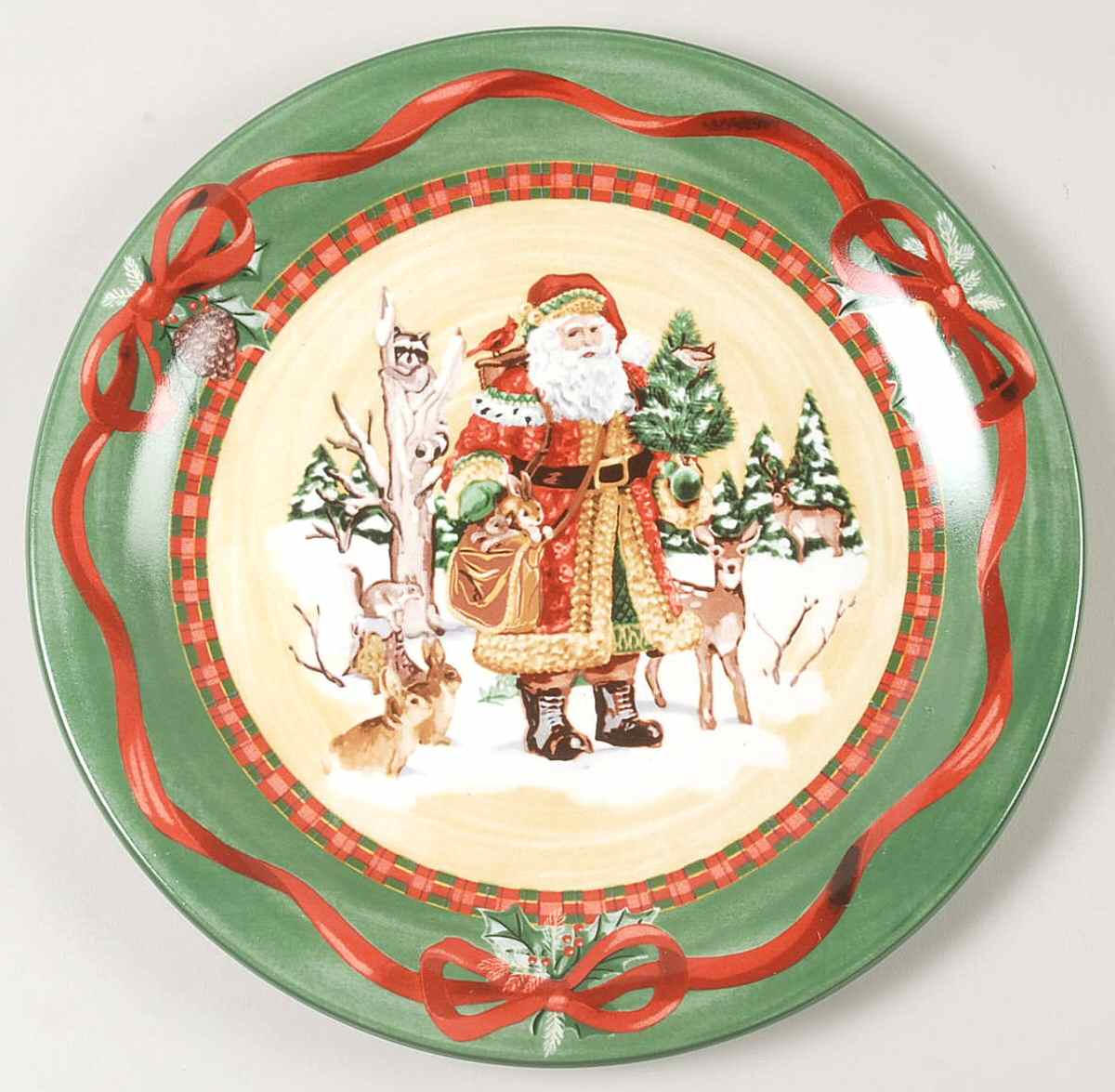 Woodland Santa Dinner Plate by Noble Excellence-1