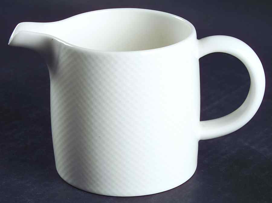 Reflections White Creamer by Nikko-1