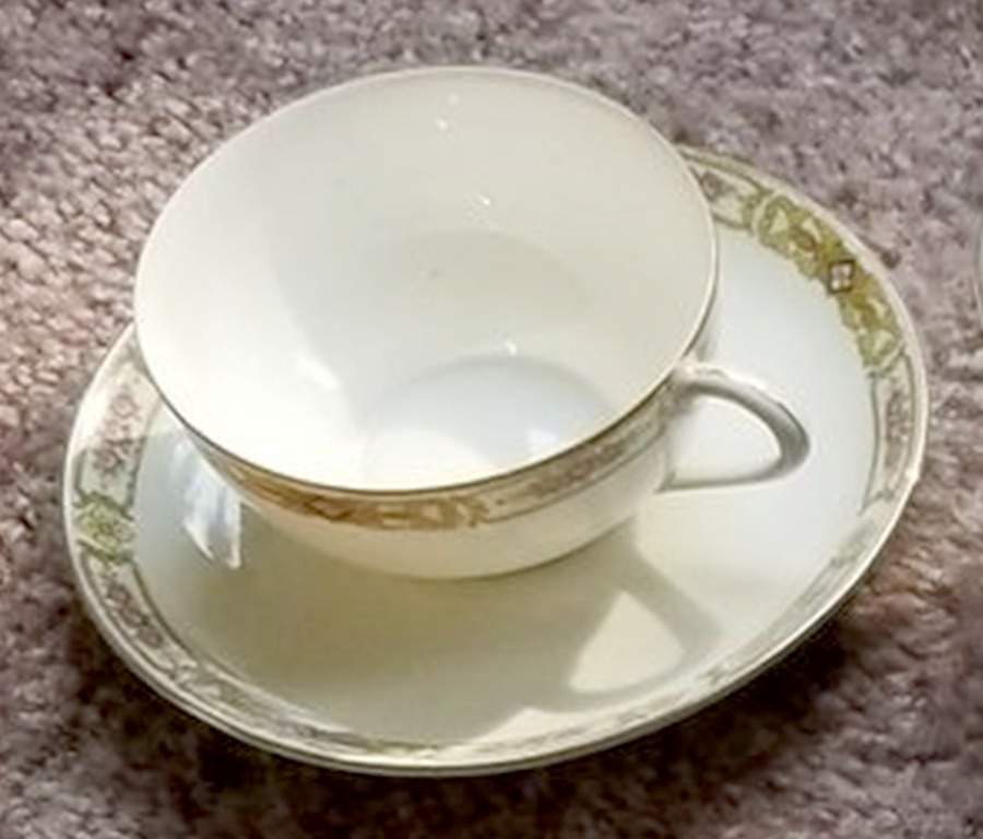 N2877 Flat Cup & Saucer Set by Noritake-1