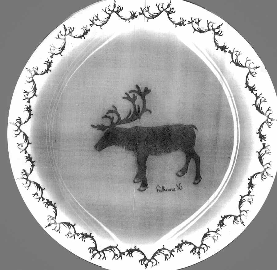 Nic's Reindeer Collection Dinner Plate by Nic Duysens-1