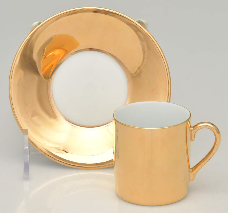 NM19 Flat Demitasse Cup & Saucer Set by Neiman Marcus-1