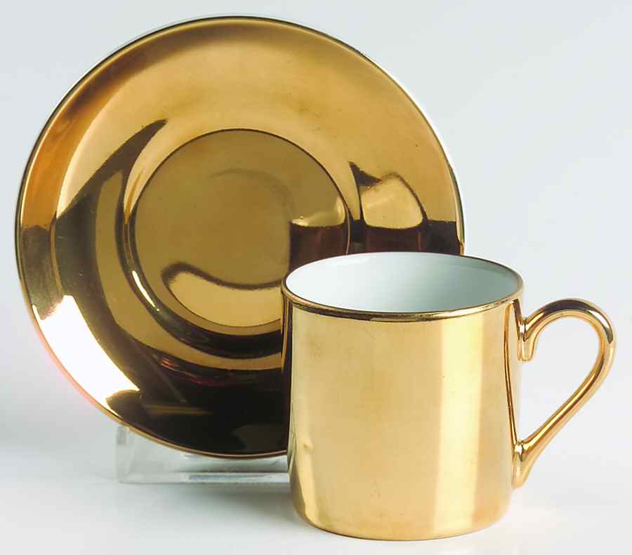 NM19 Flat Demitasse Cup & Saucer Set by Neiman Marcus-1