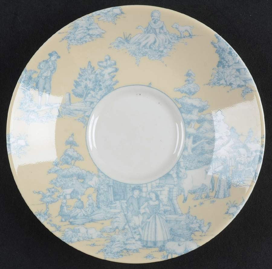 French Countryside Saucer by Neiman Marcus-1