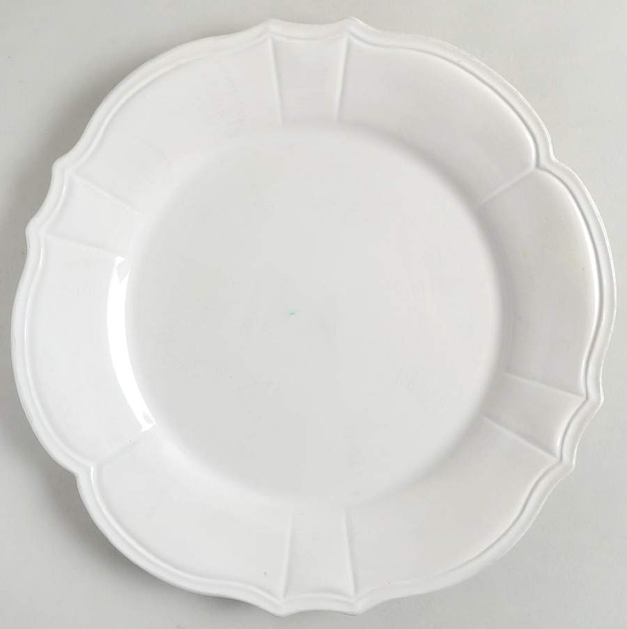 Maintenon Patine White Dinner Plate by Niderviller (France)-1