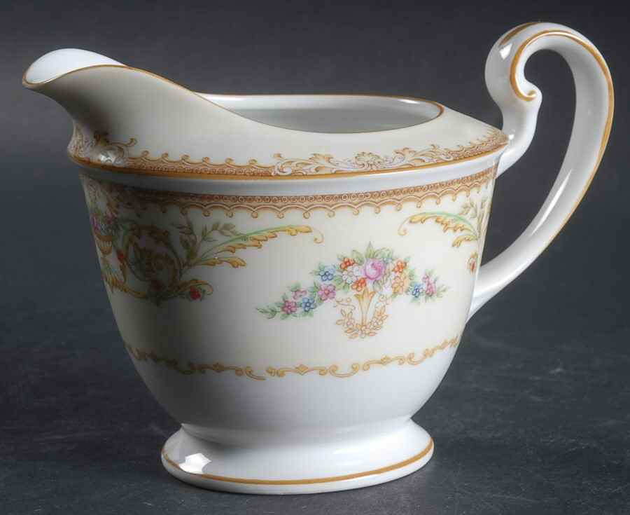 N3286 (Mustard Trim) Creamer by Noritake-1