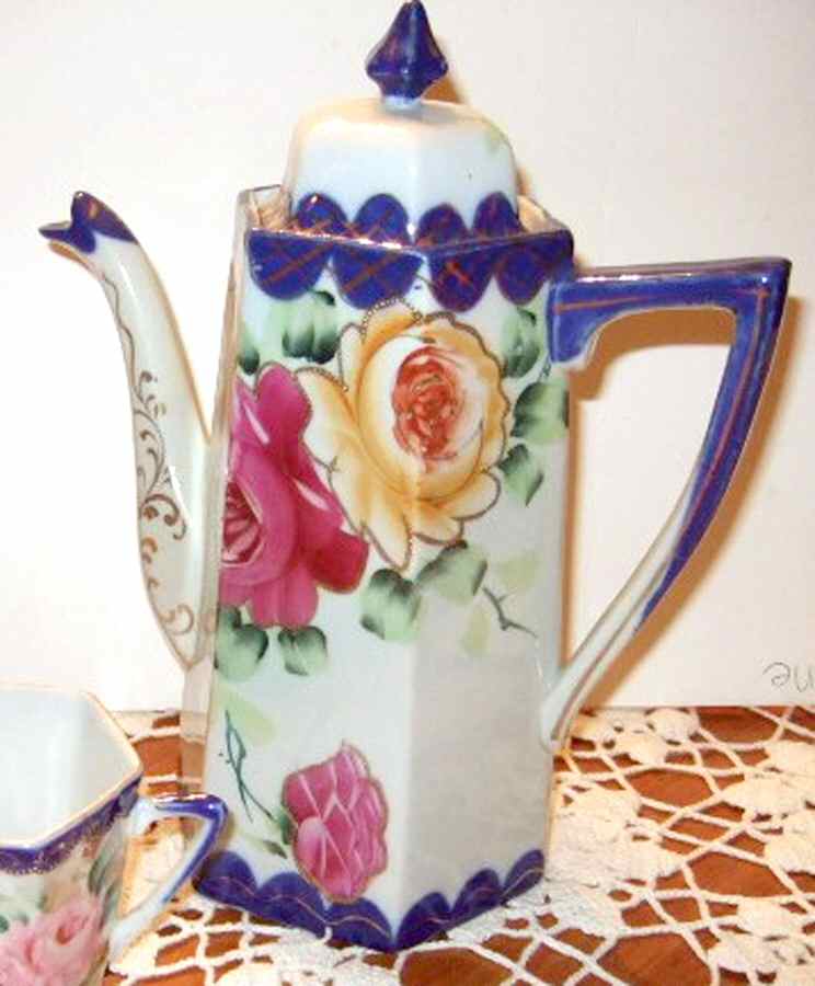 EOC20 Chocolate Pot & Lid by TE-OH China (Nippon)-1