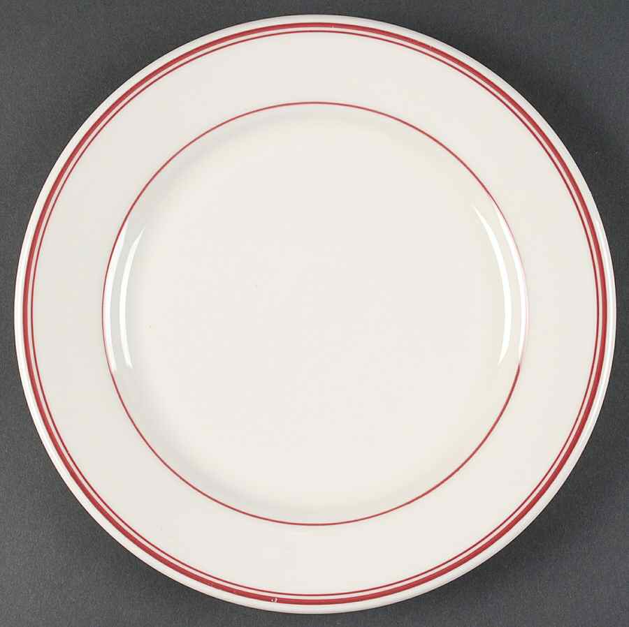 Rekindled Ruby Dinner Plate by Niagara China-1