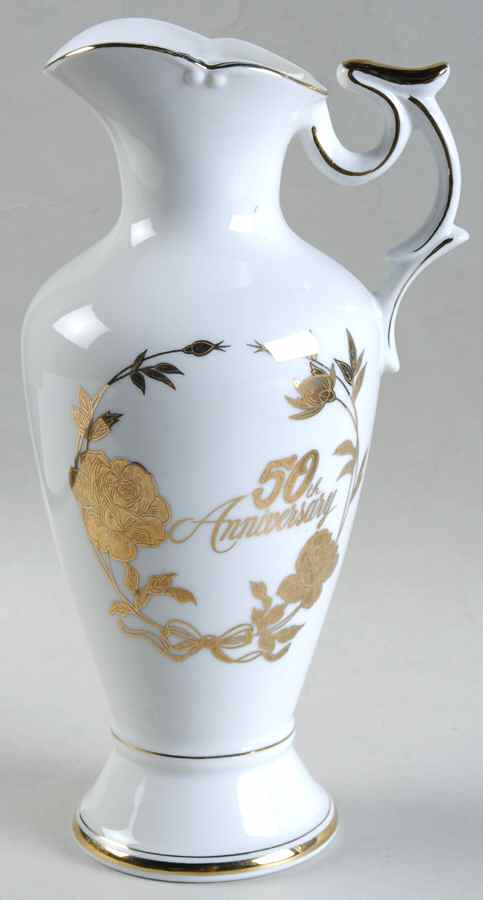 50th Anniversary 8" Pitcher Vase by Norcrest-1