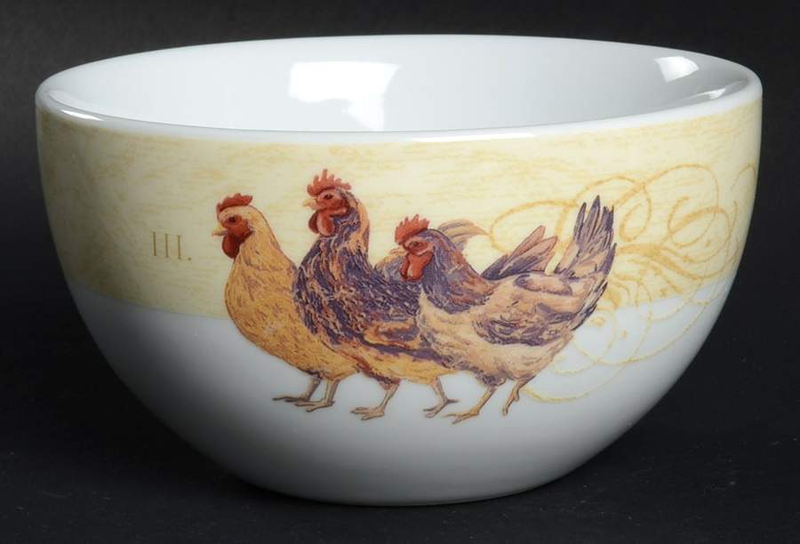 12 Days of Christmas (Gold Scrolls, No Trim) Soup/Cereal Bowl by Noble Excellence-1