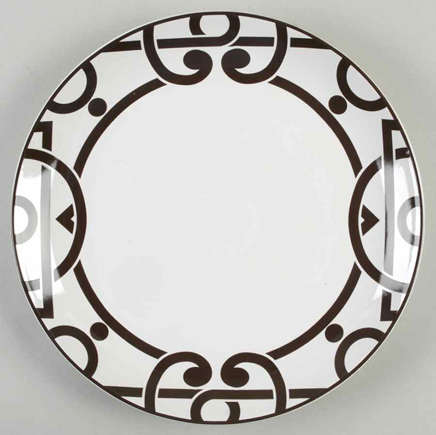 Pathways Chocolate Dinner Plate by Noble Excellence-1