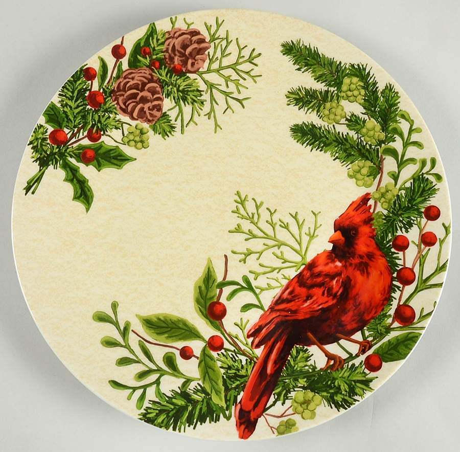 Cardinal Dinner Plate by Noble Excellence-1