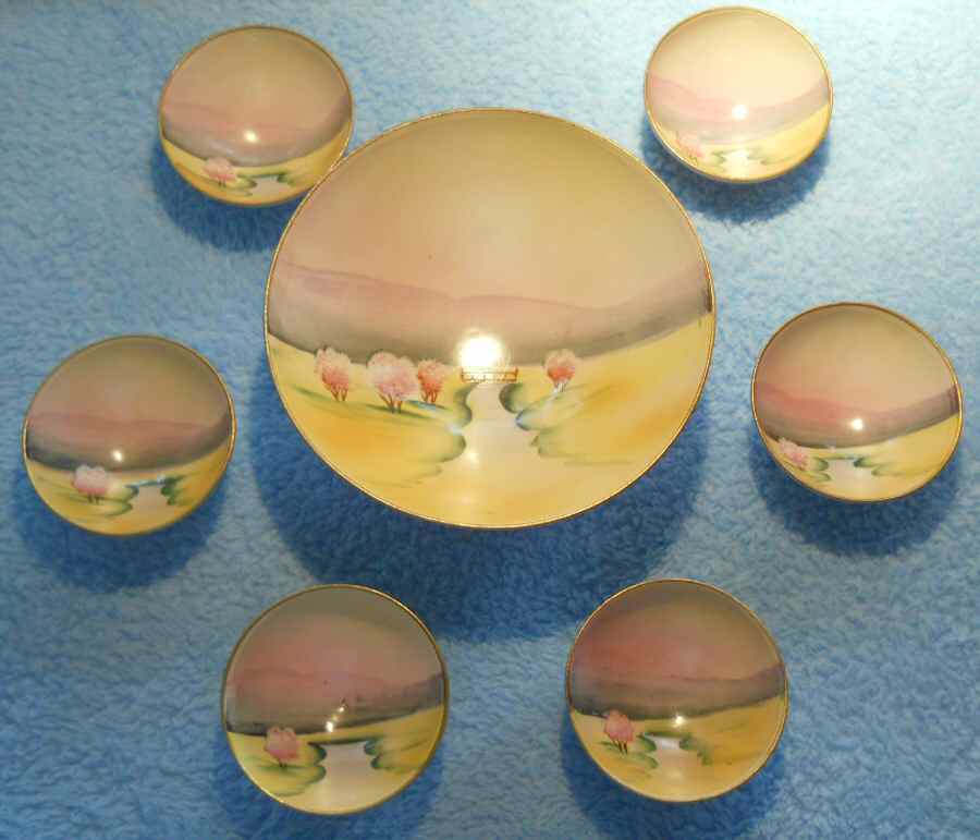 N3984 6-Piece Nut Set (1 Nut Dish & 6 Individual Dishes) by Noritake-1