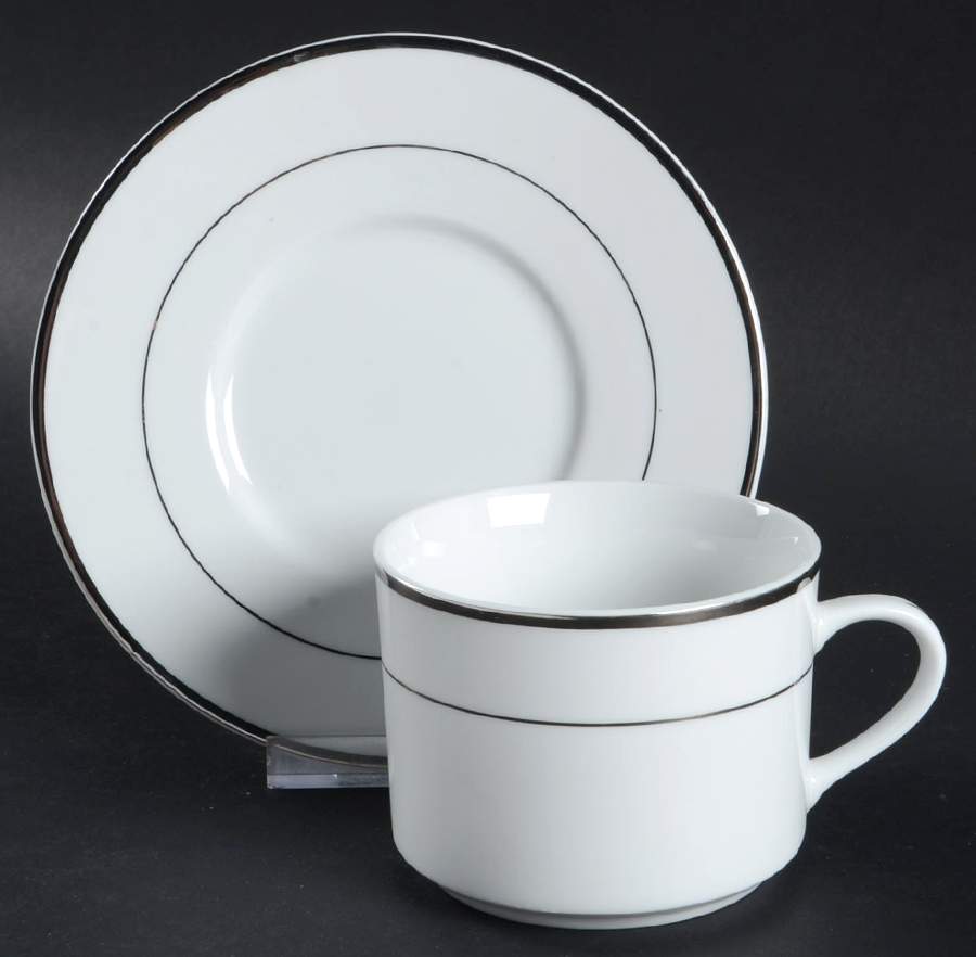 NED4 Flat Cup & Saucer Set by New Traditions-1