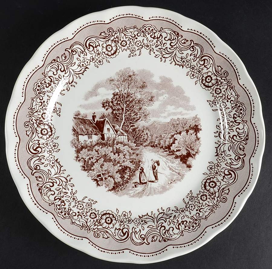 English Landscape 11" Chop Plate (Round Platter) by N Fontebasso-1
